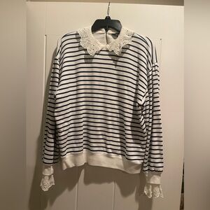 J. Crew Sweatshirt with lace details